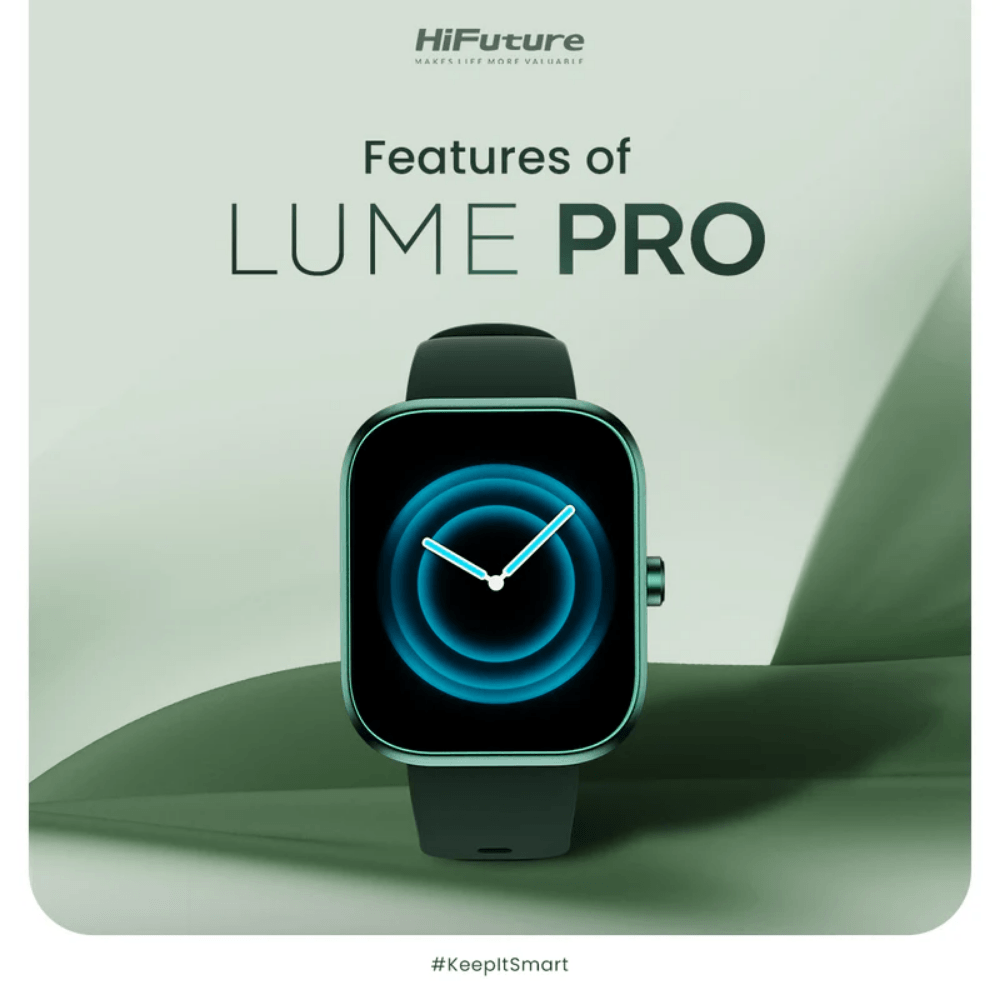 สมาร์ทวอทช์ HIFUTURE LUME PRO หน้าจอ AMOLED 1.85 นิ้ว สี TITANIUM